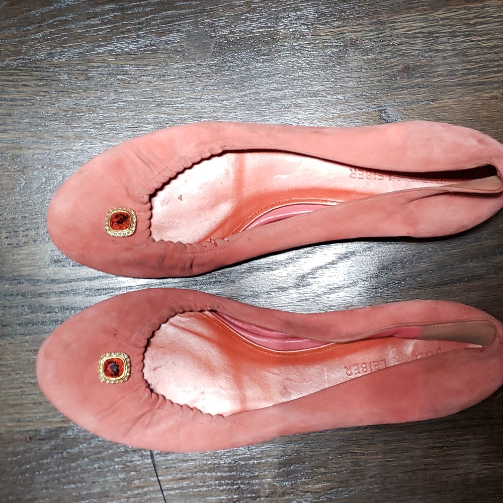 Judith leiber pink cloth balet shows